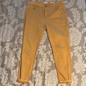 Kensie Women's Ankle Jeans in Warm Tan